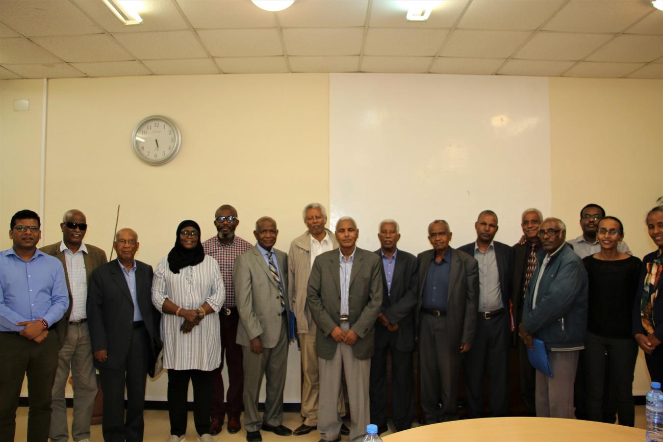 H.E. Mr. Tesfai Ghebreslassie, Minister of Land, Water and Environment along with Director Generals from the Ministry of Local Government, Ministry of Finance, Ministry of Health, Ministry of Education and the Water Resources Department attend the All Reginal Finance Ministers Meeting.